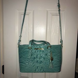 Brahmin Turquoise Mini Asher